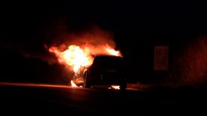 Bil i brand i Herlev