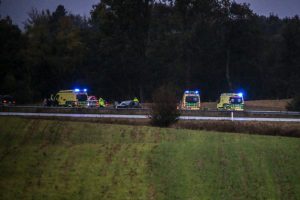 Ildebefindende formentlig skyld i uheld på Holbæk Motorvejen