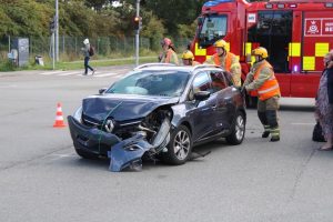 Tre biler i uheld