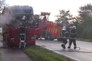 Brand i lastbil