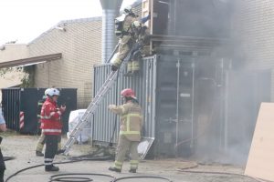 Brand i teknikrum
