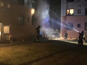 Brand udviklede en del røg