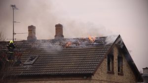 Brand i villa