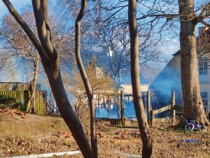 Brand i skur