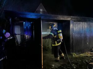 Brand i skur