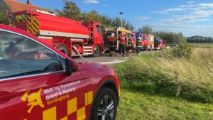 Mand mistede livet i brand