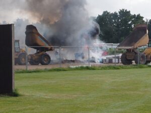 Brand ved skole