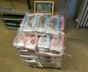 78 kg indsmuglet hash beslaglagt – fire anholdt