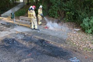 Brand i knallert var formentlig påsat