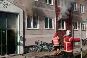 Holbæk: Brand i stuelejlighed