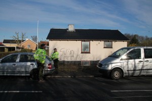 Hjemmeværnet bevogter hus efter brand