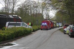 Mand stillede sig på togskinnerne da toget kom