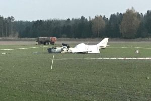 Fly styrtet ned i Nordvestsjælland