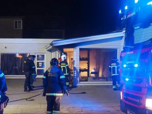 Brand i tatovørforretning