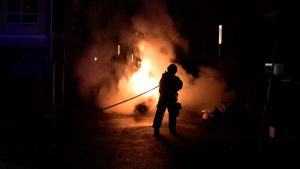 Brand i container