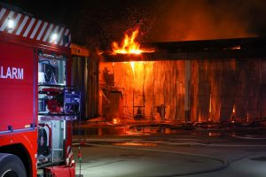 Brand i industribygning