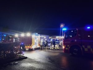 Ild i solcenter var formentlig påsat
