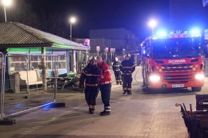 Brand på genbrugsplads