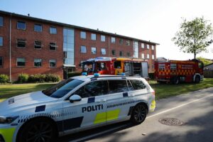 Sov fra brand