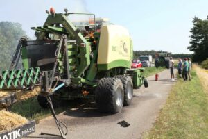 Brand i landbrugsredskab