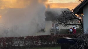 Brand i villa