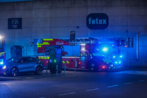 Brandvæsnet rykkede ud til Føtex