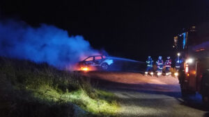 Brand i bil