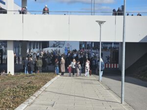 Storcenter evakueret