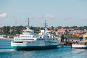 Endnu en færge hos Øresundslinjen gøres klar til at sejle på grøn strøm