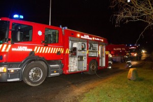Brand i garage