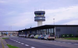 Fly sikkerhedslandede i Roskilde Lufthavn